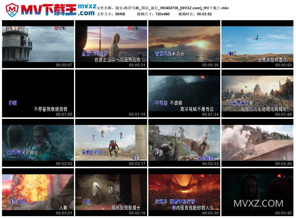 晓安-海洋乌贼_国语_流行_MD402738